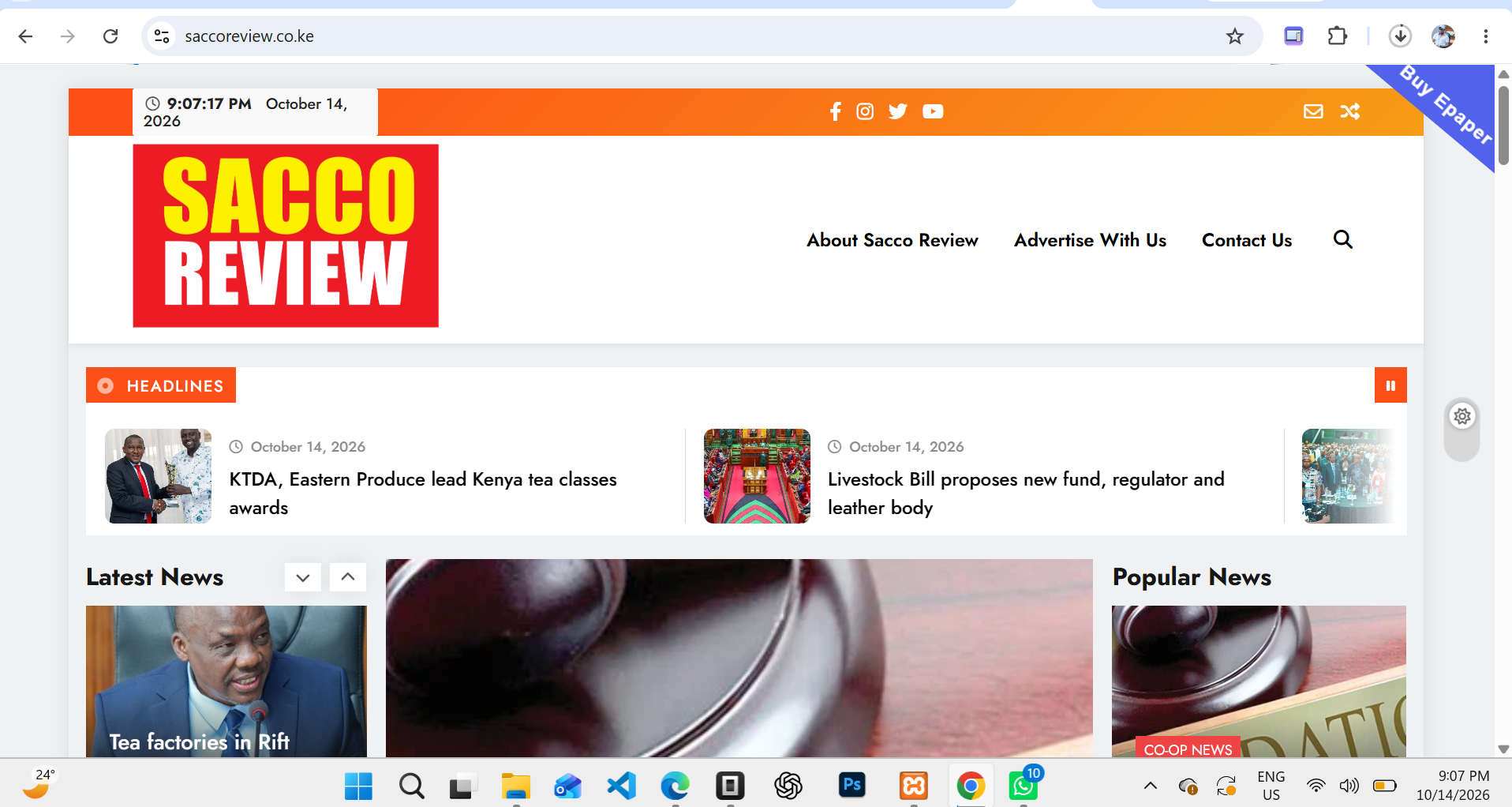 The Sacco Review (News Website)